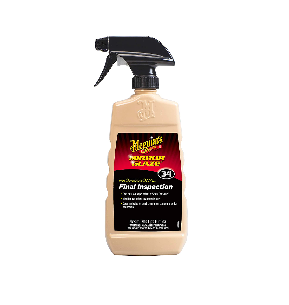 Meguiar's Ultimate Wash and Wax spray bottle on white background
