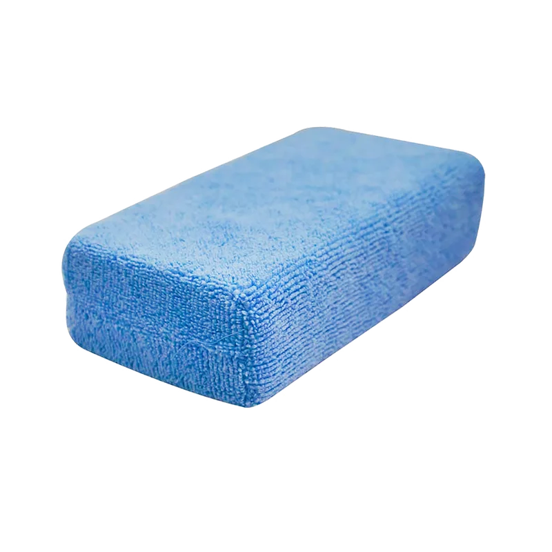 Blue rectangular sponge block