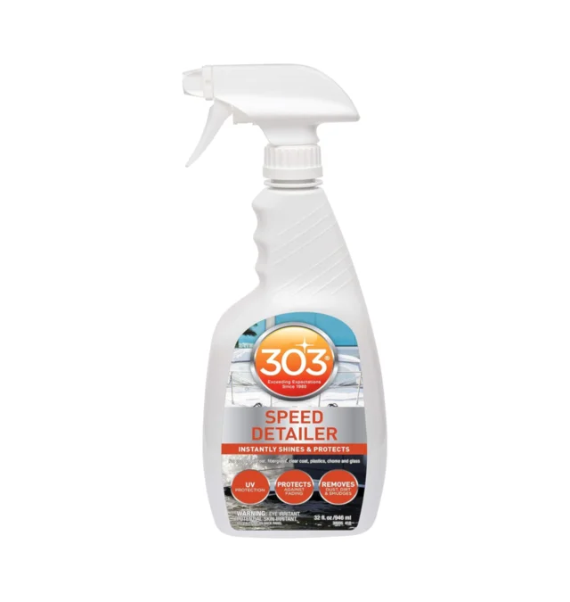 303 Speed Detailer spray bottle with white trigger on a white background