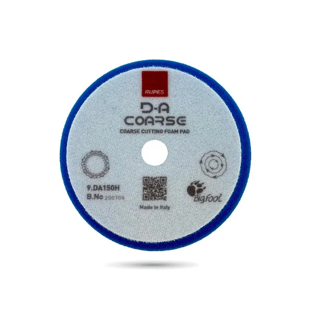 Round silver and blue spool label with "COFASC" logo and small icons.