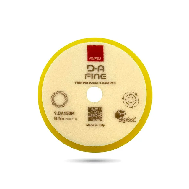 Round gold D-A Fine digital audio disc with red and black labels.
