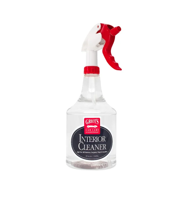 Spray bottle of Great Value Interior Cleaner with red trigger nozzle