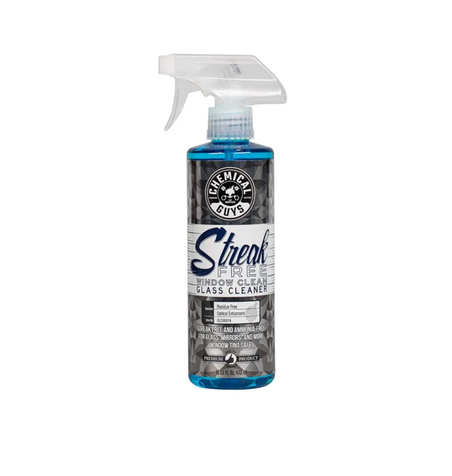 Blue bottle of Streat trigger spray cleaner with white nozzle.