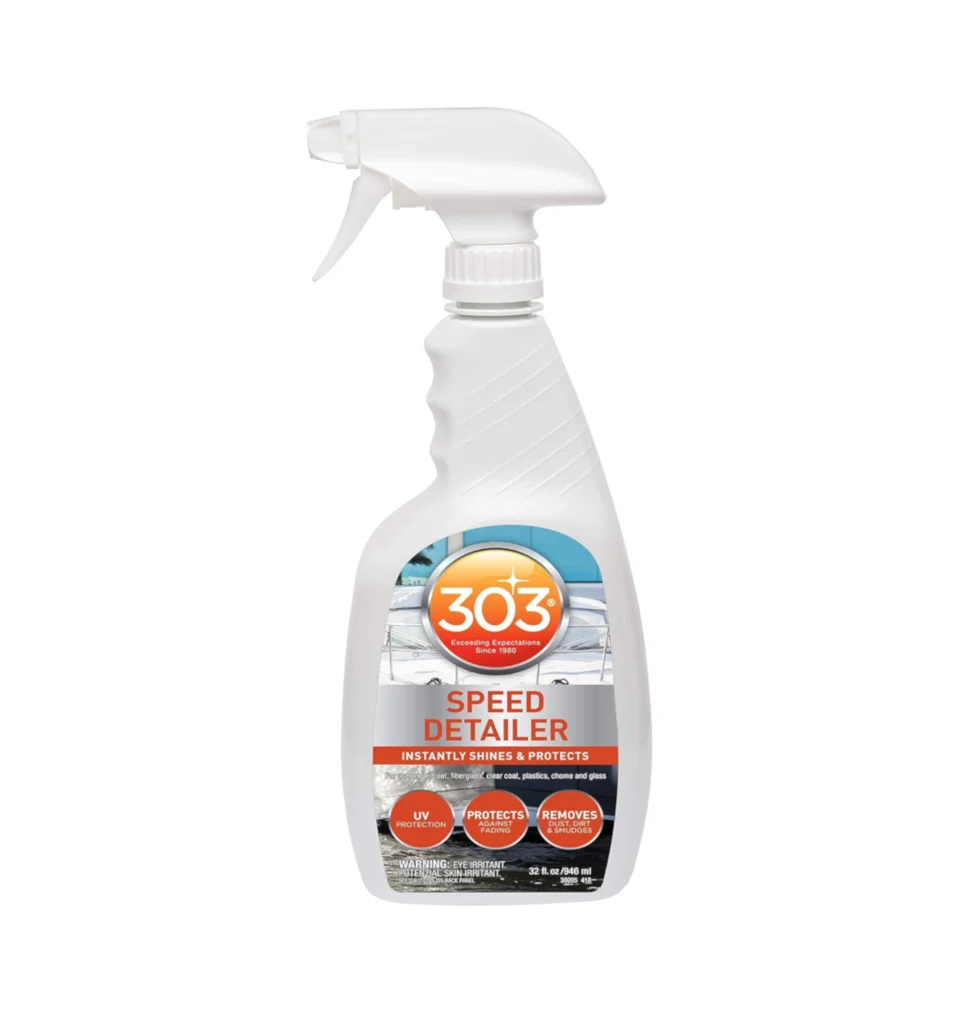 303 Speed Detailer spray bottle with white trigger on a white background