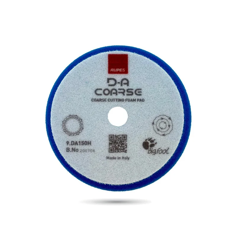 Round silver and blue spool label with "COFASC" logo and small icons.