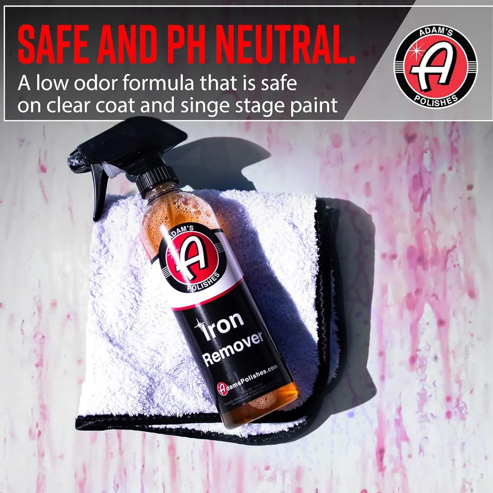 Spray paint can on cloth with “Safe and pH neutral” text.