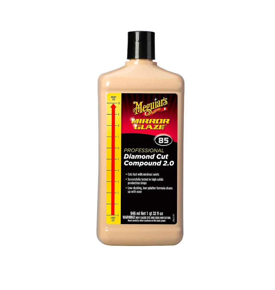 Meguiar's Diamond Cut Compound 2.0 bottle on white background